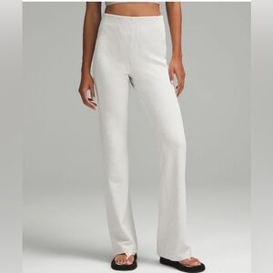 NWT - Lululemon Ribbed Softstreme Flare Pant * Tall in Bone